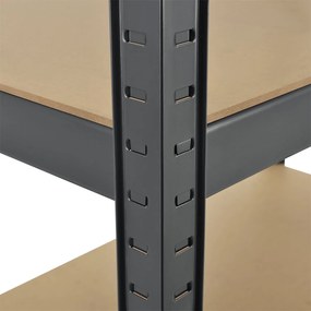 Juskys Polc 200x100x60 cm - szürke