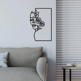 Flower fém fali dekoráció, 50×33 cm