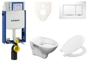 Fali WC szett Geberit befalazáshoz + Ceramia S-Line Pro WC 110.302.00.5NR5