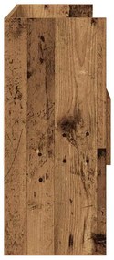 komód Régi fa 105x30x70 cm Gépelt fa