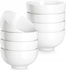 Salátás Tálak Porcelán Fehér 8 db-os szett 360 ml tál