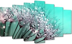 Vászonkép 140x80 Harmatcseppek Pitypang