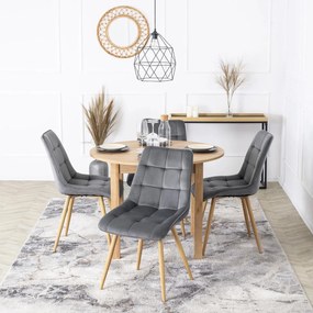 Szürke Bársony Étkezőszék RODRI