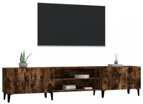 füstös tölgy színű szerelt fa TV-szekrény 180x31,5x40 cm
