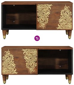 Kávézóasztal 80x50x40 cm Tömör Mangófából