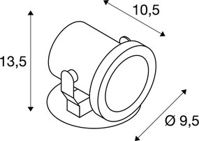 SLV 229741 NAUTILUS Kültéri Növényvilágító Lámpa Rozsdamentes Acél GU10 IP55