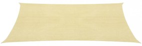 vidaXL bézs HDPE napvitorla 160 g/m² 2,5 x 3,5 m