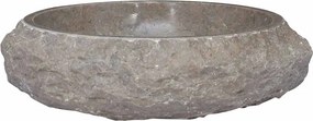 vidaXL szürke márvány mosdókagyló Ø40 x 12 cm