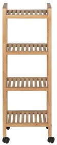 Natúr színű diófa fürdőszobai polcos állvány 35x97 cm Norway – Wenko
