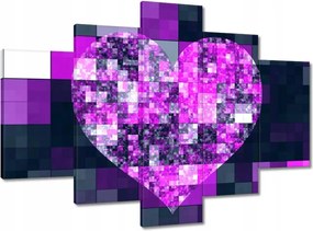 Festmények 150x105 Szív alakú mozaik
