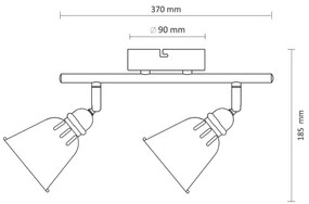 Spotlámpa FIONA 2xE14/8W/230V
