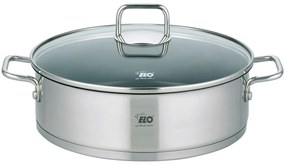 Elo 72438 Rozsdamentes acél lábas üvegfedővelCitrin 28 cm-es edény