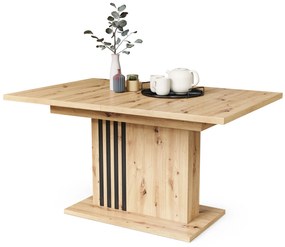 Mazzoni LEONEL Artisan Tölgy - MODERN 180 cm-re BŐVÍTHETŐ ASZTAL!