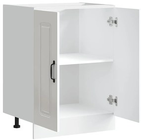 Mosogató aljzat szekrény Kalmar magasfényű fehér 60x46x81,5 cm