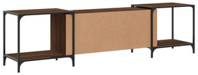 barna tölgy színű szerelt fa TV szekrény 203 x 37 x 50 cm