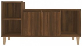 barna tölgyszínű szerelt fa TV-szekrény 100x35x55 cm