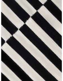Fekete-fehér kétoldalas kézi szövésű gyapjú szőnyeg 120x180 cm Donna – Hanse Home