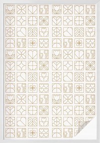 Ablakfólia Öntapadós Adatvédelem Geometrikus szerelem 100x146