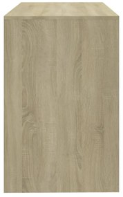 sonoma tölgy színű szerelt fa íróasztal 101x50x76,5 cm