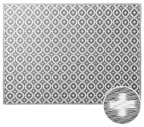 COLOUR CLASH kültéri szőnyeg szürke/fehér mozaikos 150x200cm