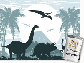 Fotótapéta Flizelina Gyerekek Dinoszauruszok Őstörténet Jura Tájkép 400x280 ragasztó