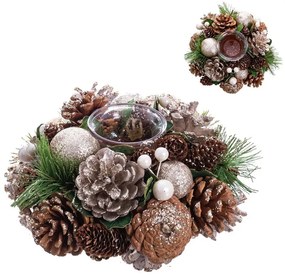 Műanyag-üveg gyertyatartó – Casa Selección