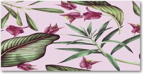 Fotó üvegkép Trópusi virágok 140x70