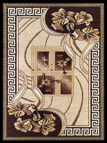 Szőnyeg 120x170 Sűrű Szövésű Orginal Bronz Nappali Fekete Klasszikus