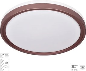 Prezent 71344-LED dimmelhető mennyezeti lámpatest FLOREN LED/30W/230V 3000/4000/6500K barna