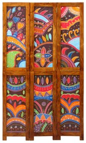Szobaelválasztó 3 Panelem Mézbarna 35x1.5x160 cm Szilárd Fa Akácból