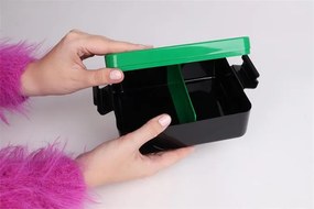 Uzsonnás doboz, LEGO Ninjago, zöld-fekete-mintás (L40520803)