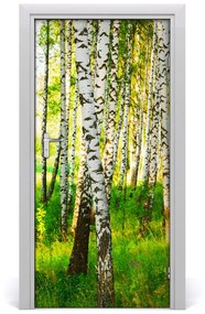 Ajtómatrica nyírfa erdő 85x205 cm