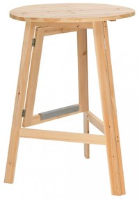 összecsukható fenyőfa bárasztal 78 cm