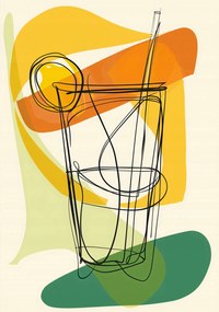 Poszter 70x100cm Művészi koktél