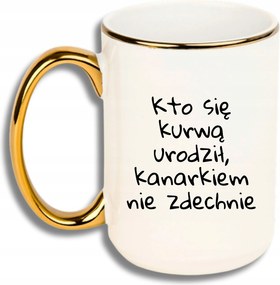 Bögre Nagy Fehér Arany Rant Vicces Ajándék Kinek MI**** Született