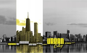 Fotótapéta Usa Város tükröződés Urban cz-b 254x184 vinil +ragasztó