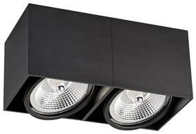 Zuma Line ACGU10-117-N - Spotlámpa BOX 2 2xGU10-ES111/15W/230V fekete