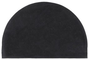 ajtószőnyeg Sötétszürke félkör Tufting kókuszrostos szőnyeg