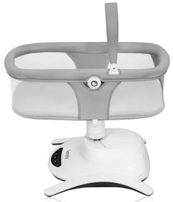 Lionelo - 2 az 1-ben baba ringató zenével BELLA Grey Concrete + távirányító