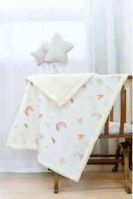 Fehér renforcé pamut gyerek takaró 75x100 cm Abc – Mijolnir