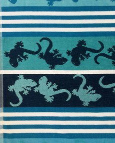 CRAZY GEKKO Strandtörölköző türkiz 165x90cm