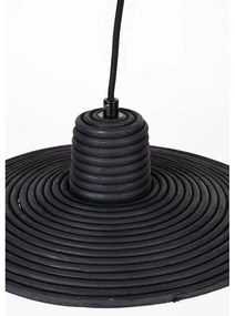 Fekete dimmelhető függőlámpa rattan búrával ø 35 cm Balance – Zuiver