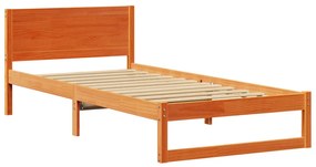 Ágykeret Viasz barna Tömör fa 90 x 200 cm Masszív