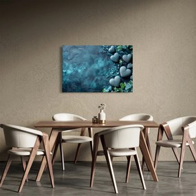Kép - Szív alakú kövek (90x60 cm)