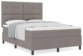 Box Spring Ágy Matraccal Taupe 140x200 cm Szövet