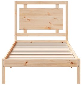 tömör fa extra hosszú ágykeret matrac nélkül 100 x 220 cm
