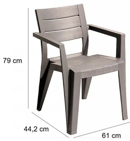 Juliemore 4+1 kerti bútor garnitúra szett