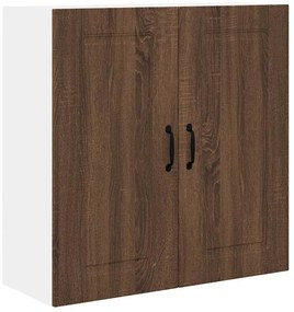 Fali konyhaszekrény ajtóval Barna Tölgy 80 x 31 x 80 cm Faanyag