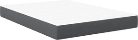 vidaXL Ágy Matrac matracmal Szürke 140 x 190 cm szövet