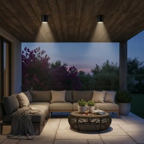 Ideal Lux - Fürdőszobai spotlámpa GUN 1xGU10/28W/230V IP44 fekete